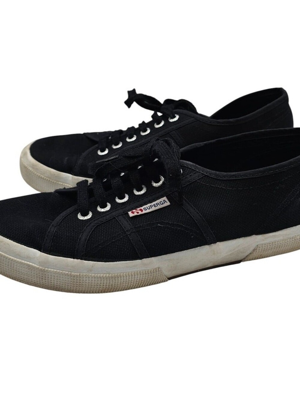 Superga Cotu Classic Black White Sneaker Womens Size 8